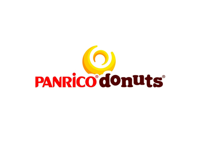 Logo de la empresa Panrico Donuts, conocida en el sector alimentario