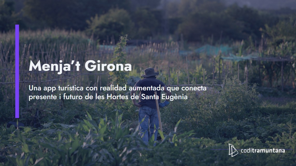 Tourism app with augmented reality showing interactive routes in Girona