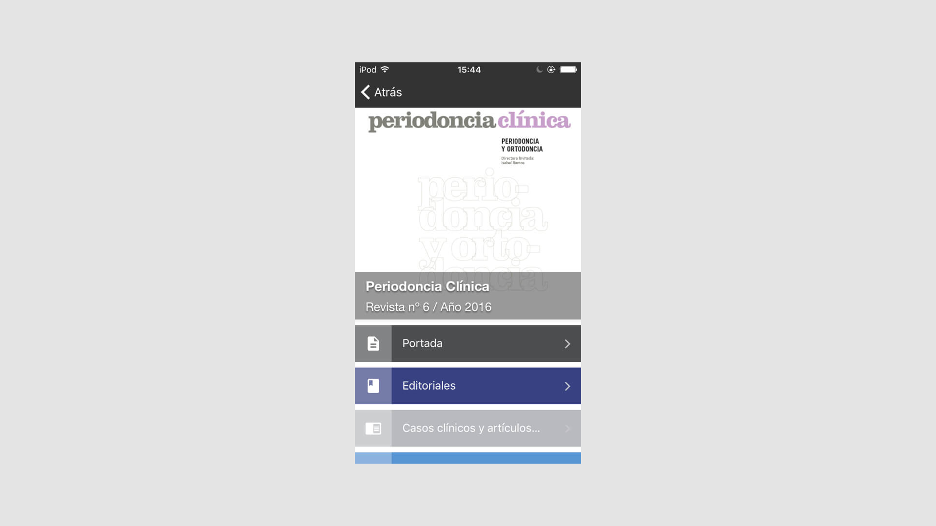 Captura de pantalla de smartphone de la app nativa per el client de SEPA