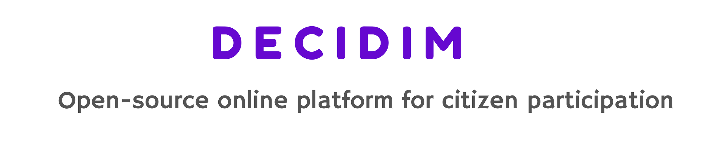 Decidim platform screen