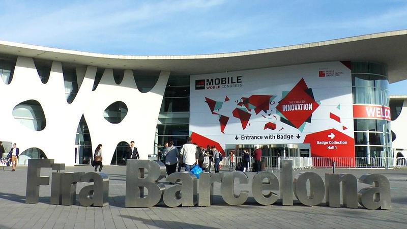 Entrance of the fairground of the MWC2015