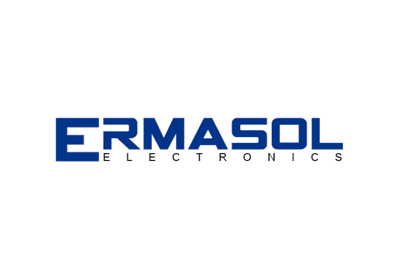 Logotip d'Ermasol, empresa del sector de fabricació d'electrònica industrial