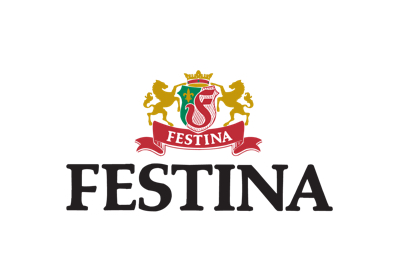 Logo de la empresa Festina, conocida por sus relojes