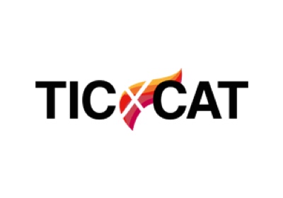 Logotip de TICxCAT, clúster TIC de Catalunya