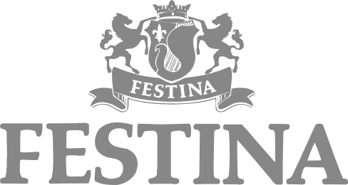 Logotip de l'empresa Festina, coneguda per els seus rellotges