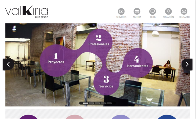 Landing page valkiria home