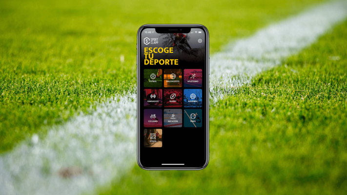 App iOS i App Android Sportclapp imatge menú