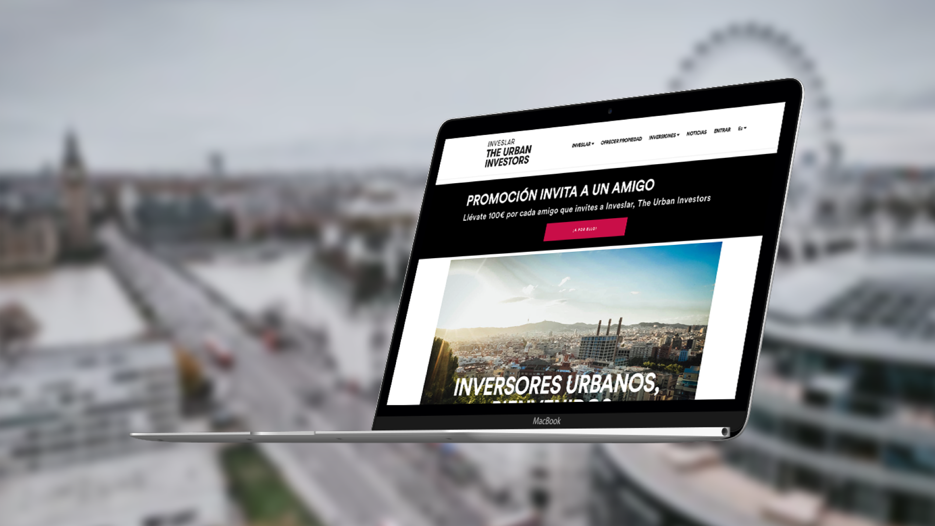 Web design of a real estate crowdfunding website