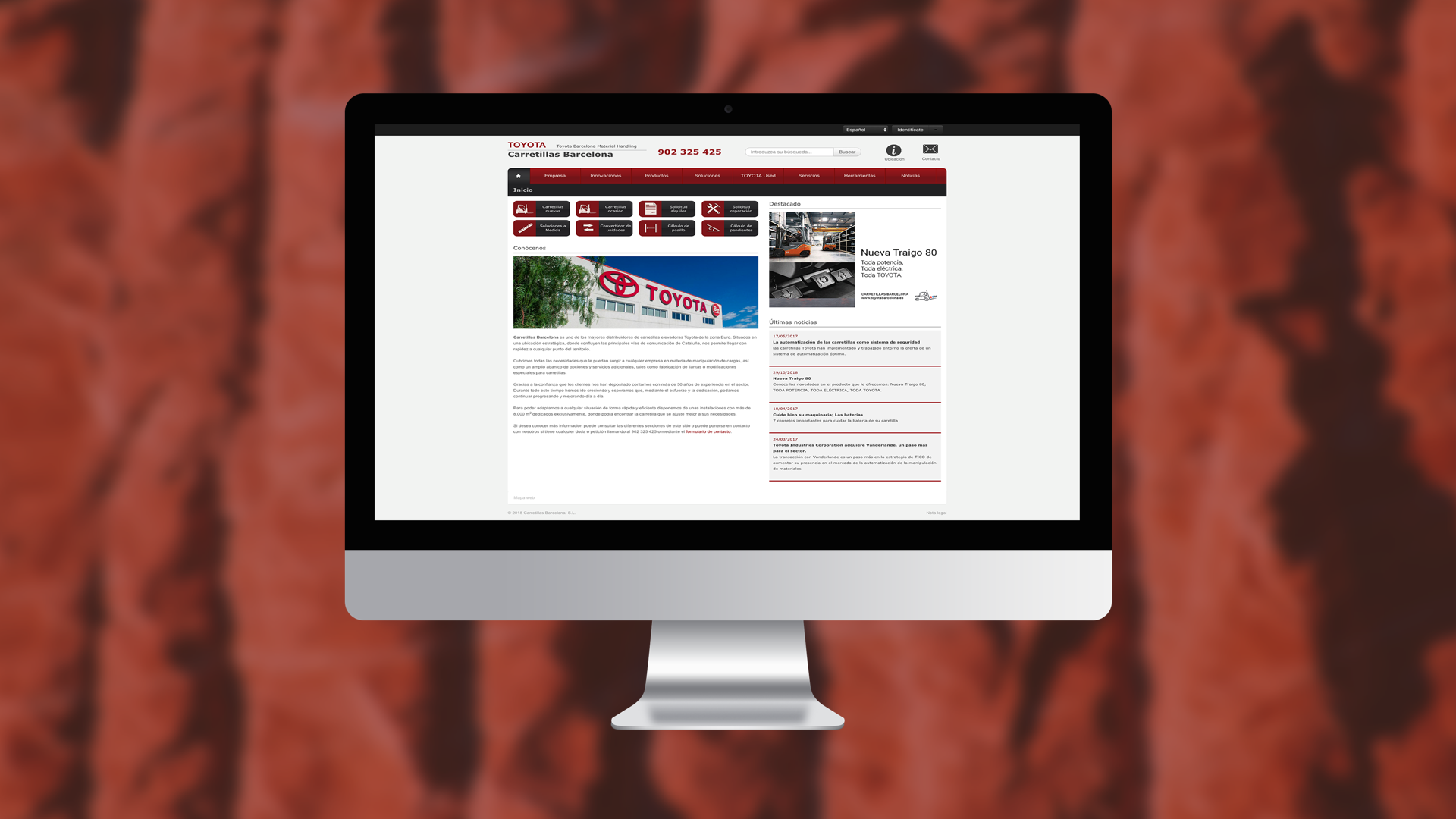 Web design of a corporate web portal