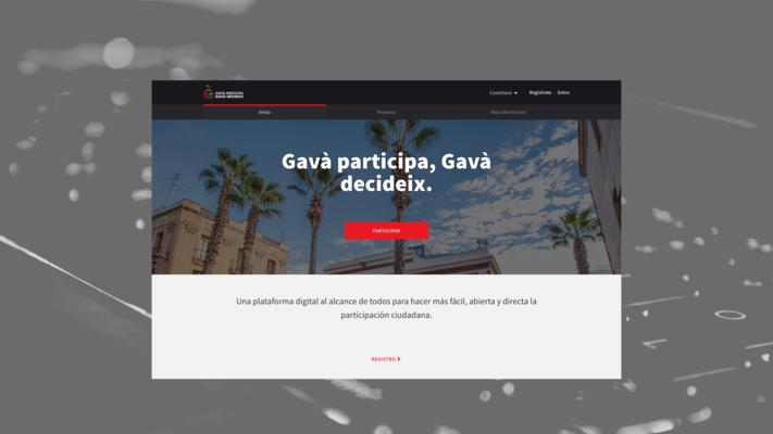 Diseño de la plataforma de participación democrática Decidim del Ayuntamiento de Gavà